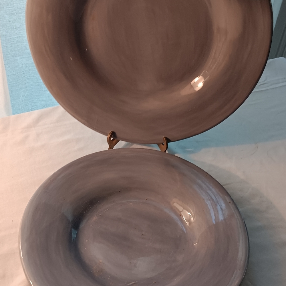 - 2 Pottery Barn Sausalito Plates Blue - Picture 5 of 9